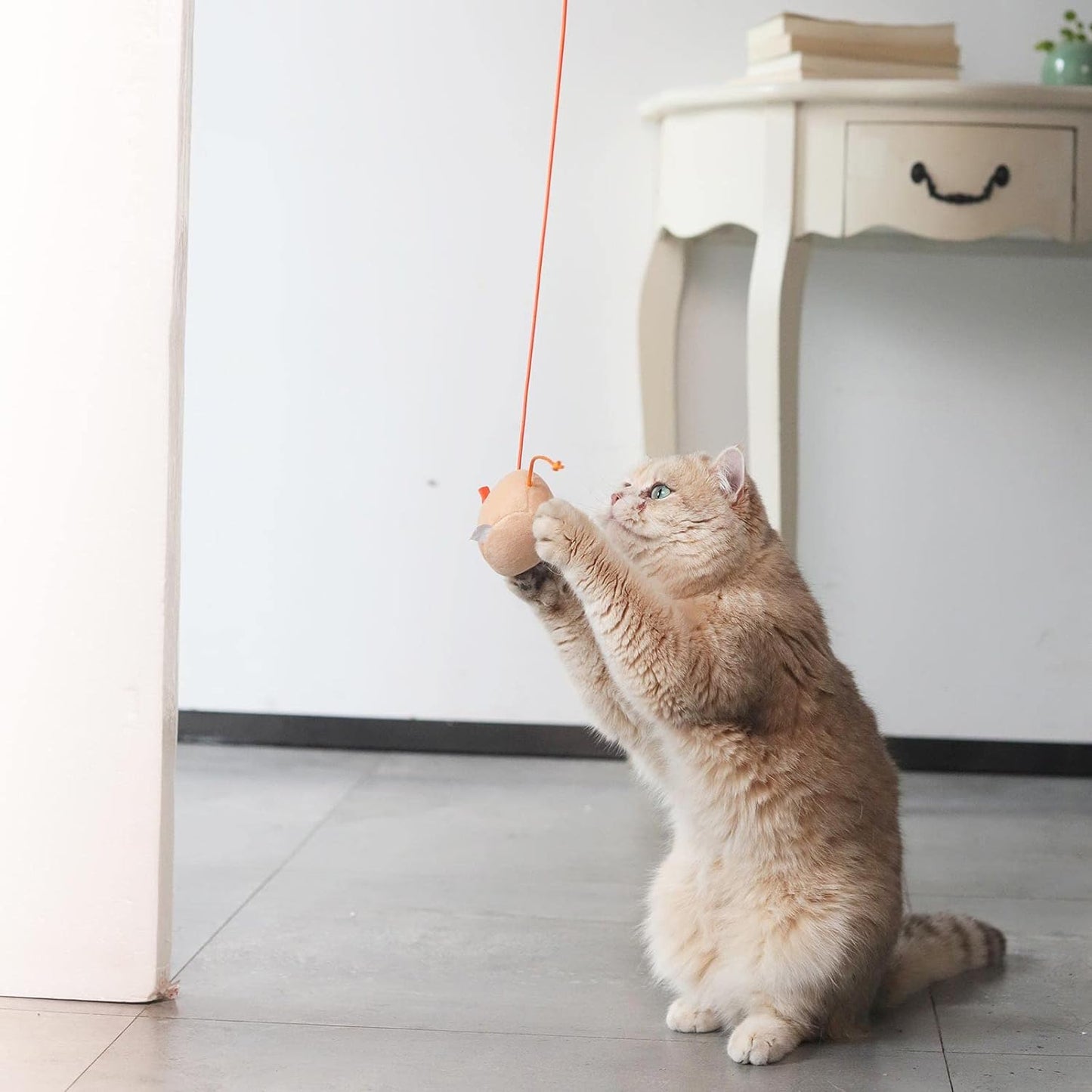 Cat Toy Mouse - Door Hanging- Catnip - Jingly Bell - Cat Door Frame Interactive Chew Toy for Indoor Cats
