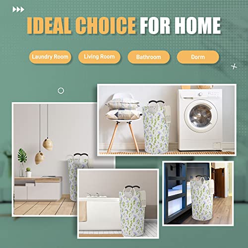 Caroeas 90L Laundry Basket (13 Colors), Waterproof Laundry Hamper, Laundry Bag with Padded Handles, Clothes Hamper Stands Up Well, Collapsible Laundry Basket Easy Storage